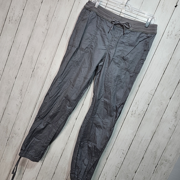 Hanna Andersson Women's Gray Cotton Joggers Athleisure Size Medium Pockets. - Picture 2 of 8